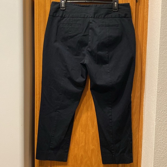 Elle Black High Rise Cotton Stretch Cropped Dress Pants Size 12 - Picture 6 of 8